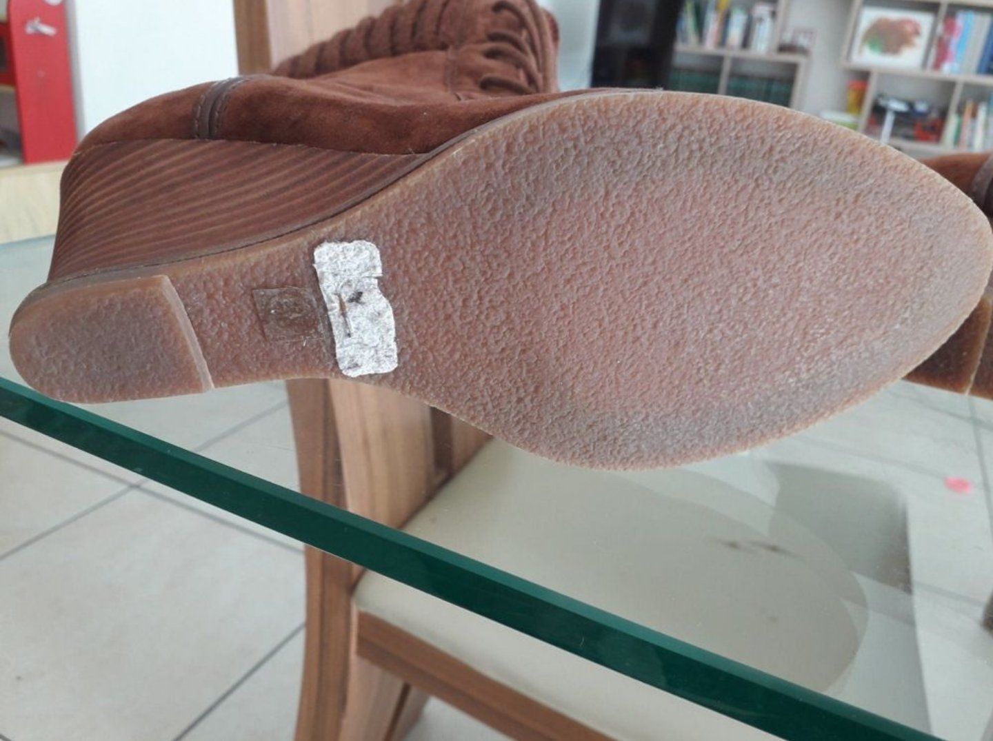 Damenschuhe: Leder Stiefeletten – Gebraucht aus Salenstein von Silly...0 3