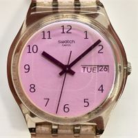 Montre-bracelet Swatch vintage rose Ultrafushia