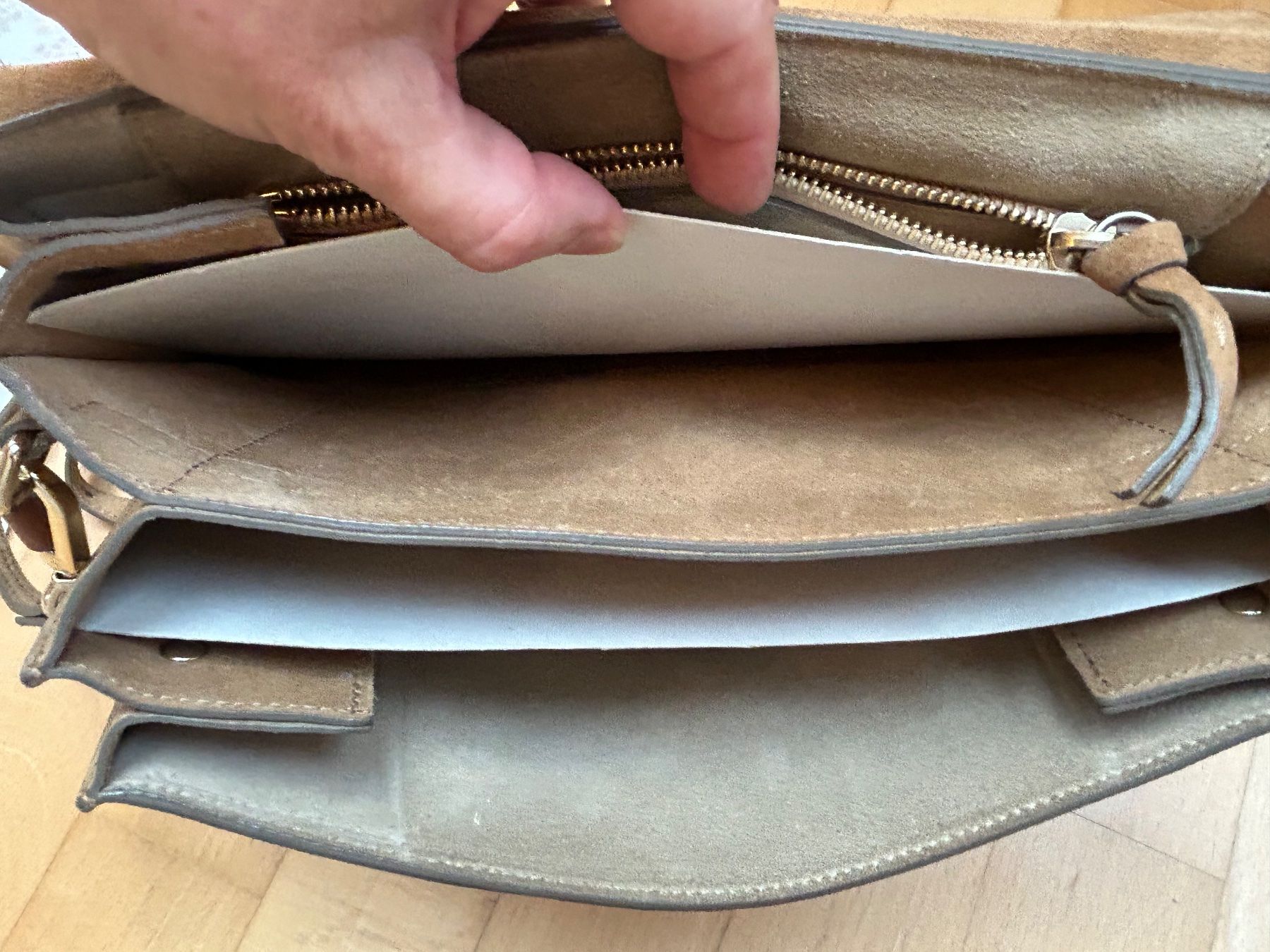 Chloé Borse da donna: Sac à main Chloé Faye daim et cuir python bon état – Usato da GOCKHAUSEN venduto da chrismon 7