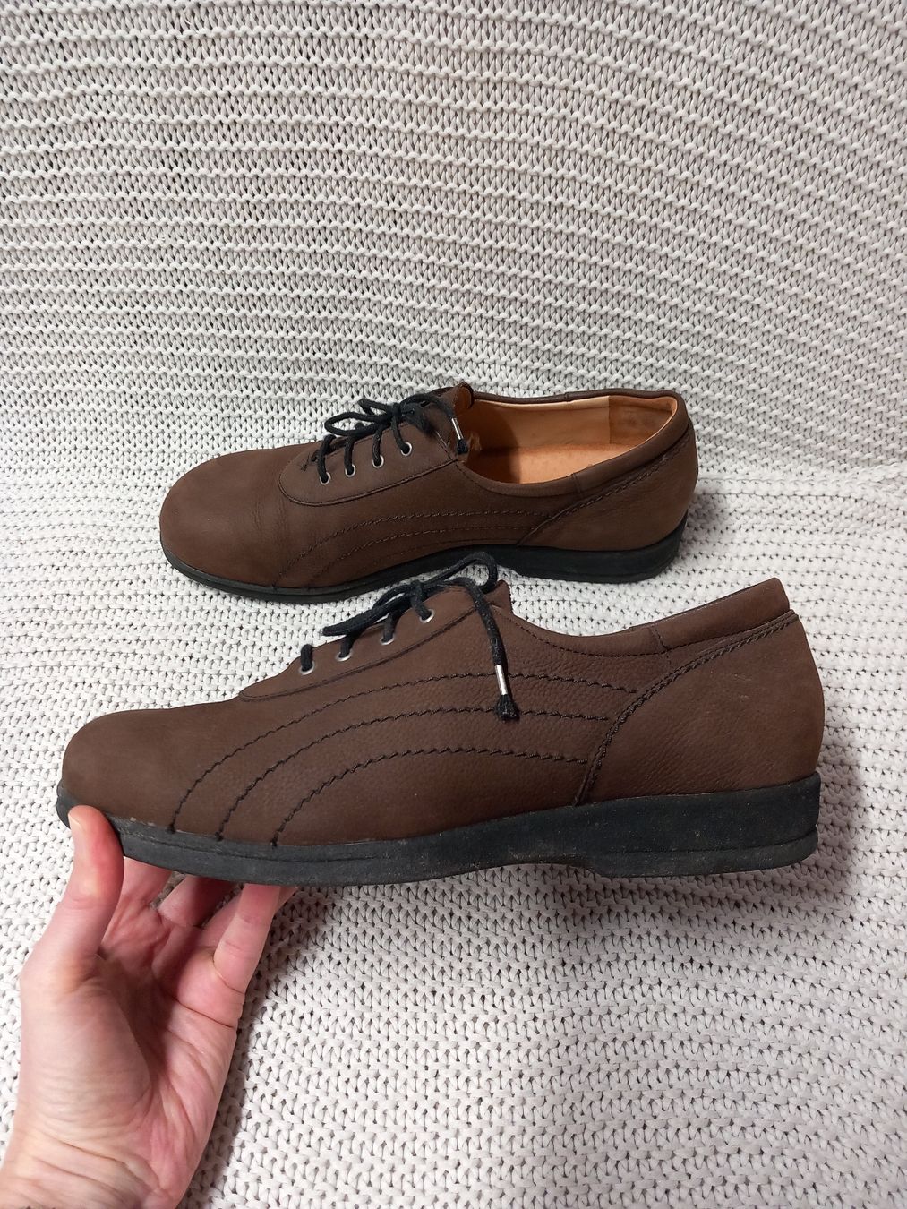 Herrenschuhe: Hartjes Halbschuhe Gr.42, Leder, braun – Gebraucht aus Gwatt (Thun) von umwelt-brocki 2
