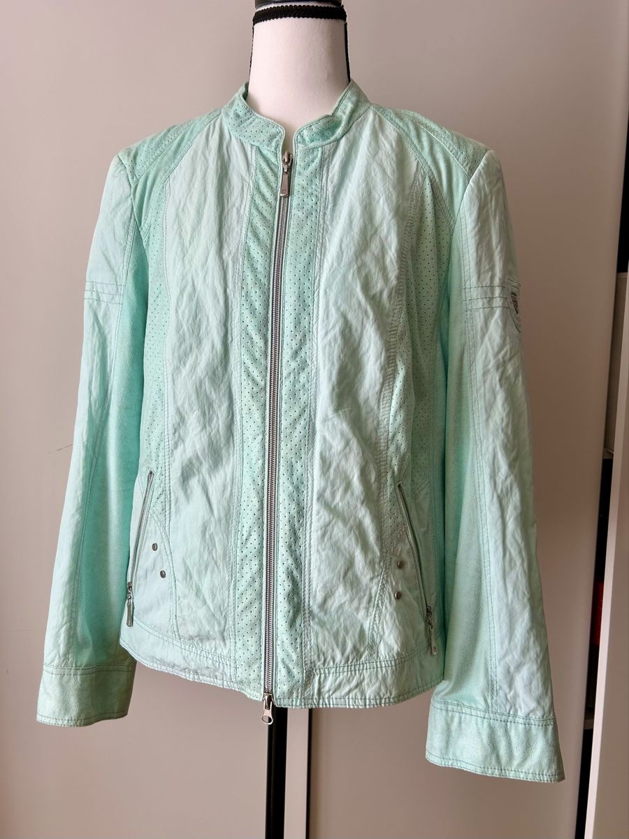 Giacche: Lebek Spring Jacket, Size 42, Mint green - Lightweight! – Usato da Genève venduto da NipponiaNippon