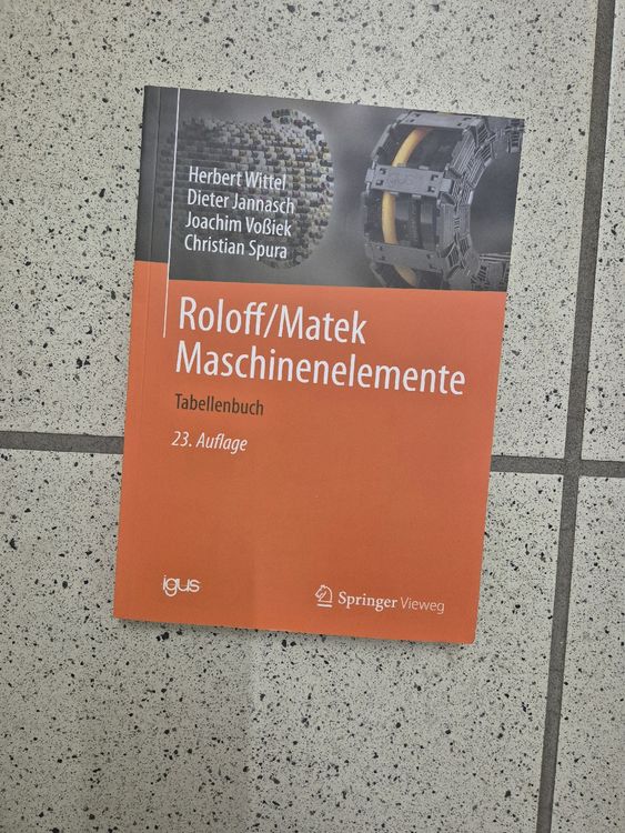 Roloff/Matek Maschinenelemente, Tabellenbuch, 23. Auflage | Kaufen auf ...