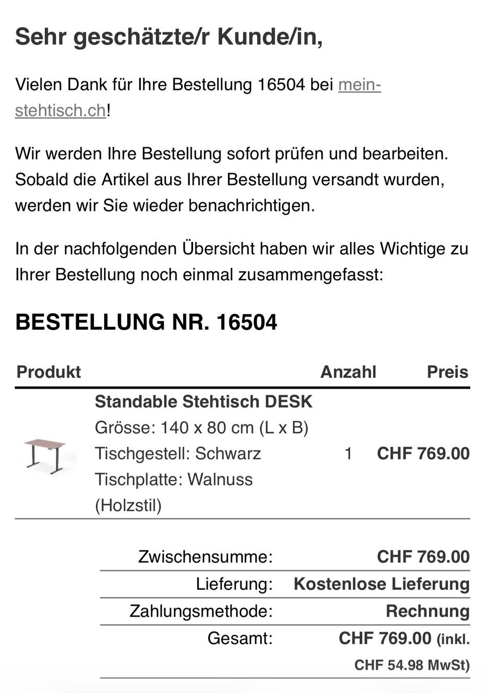 Bureaux: Schreibtisch verstellbar / Stehtisch – D'occasion à Zürich par cam_26fh 3