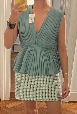 Claudie Pierlot plissierte Bluse
