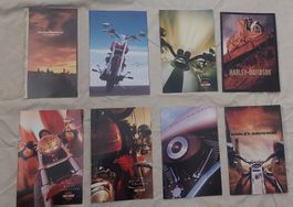 Harley Davidson brochure de vente, lot de 28