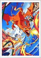 Death NYC Ltd Ed Pop Art Druck " Pokémon flying Charizard