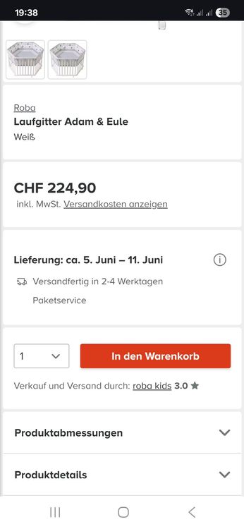Parcs & barrières de sécurité: Laufgitter von Roba – D'occasion à Rütihof par Njugu 5