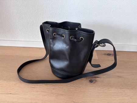 Sezane Farrow Bag Mini Black leather