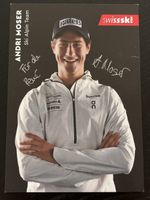 Signierte Autogrammkarte Andri Moser Ski Alpin