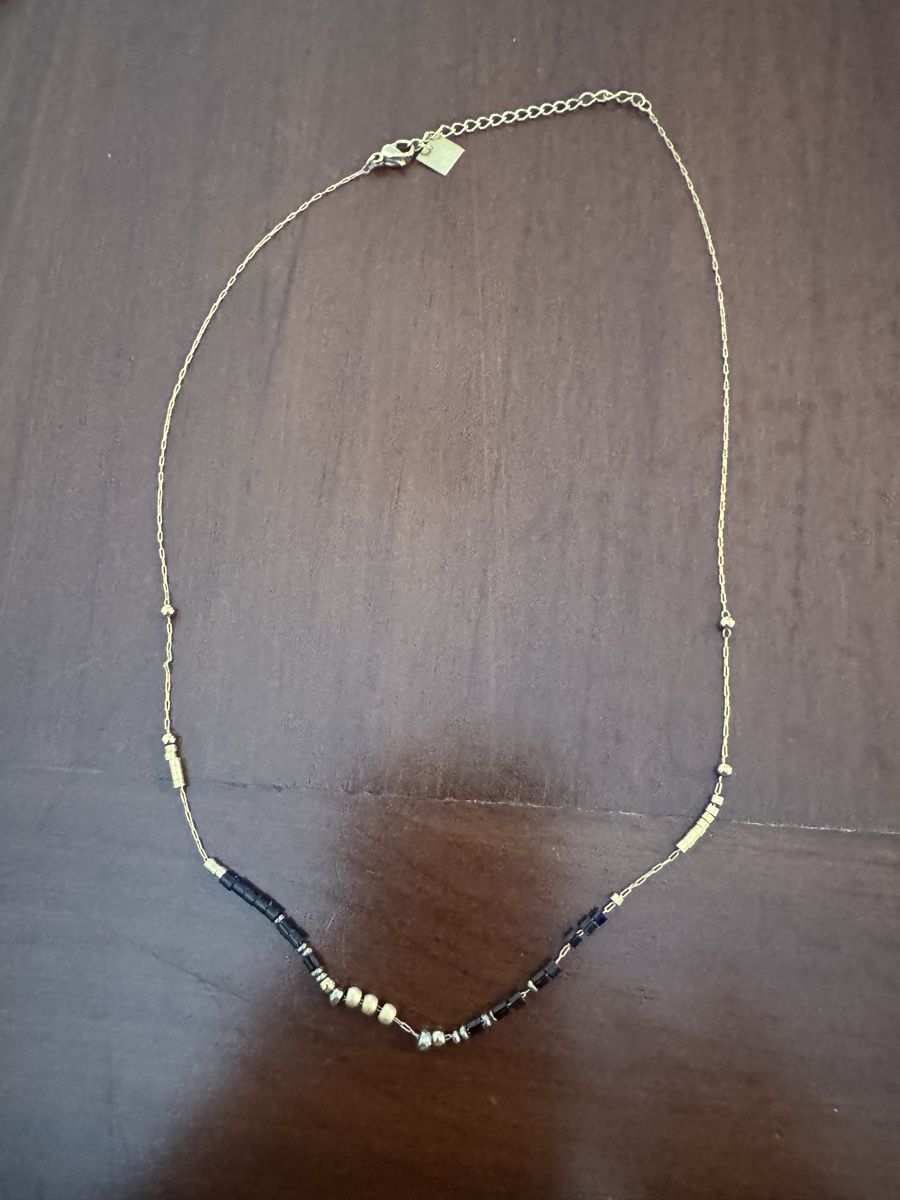 Catenine: Collier ZAG Bijoux doré et noir – Usato da Sion venduto da car_pxm2 1