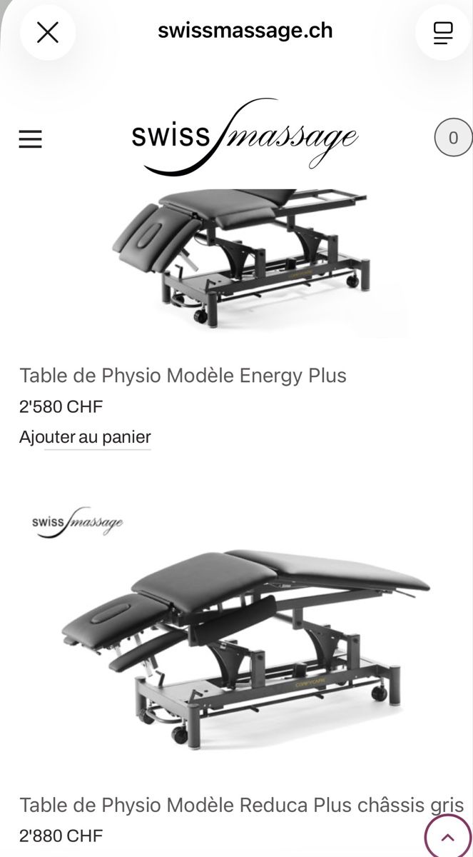Lettini & sedie per cosmetici: Table de physio Swissmassage Reduca Plus, comme neuve – Nuovo (secondo la descrizione) da Laupen BE venduto da did_slz7 2