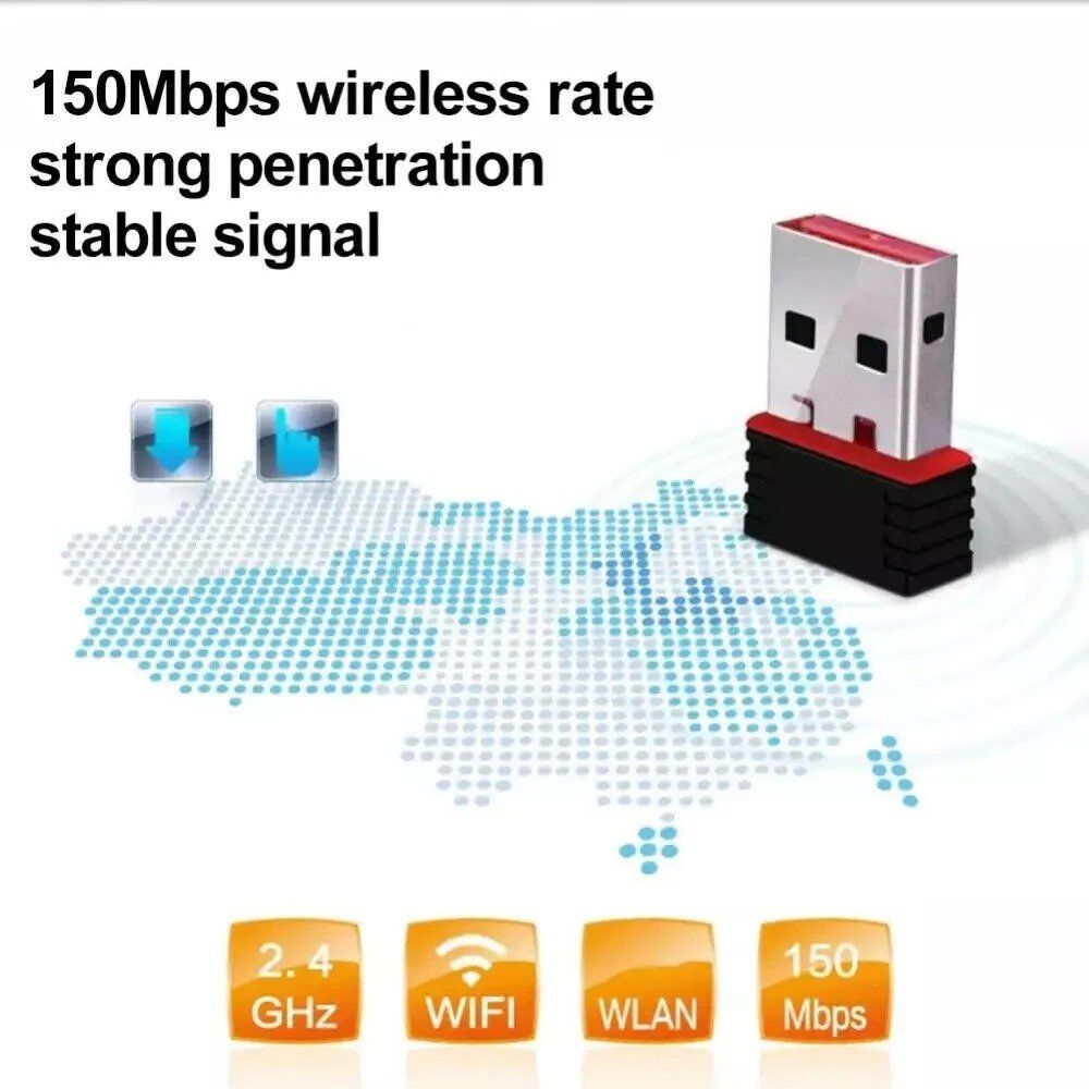 Unità & Adattatore: WLAN Mini USB WiFi Wireless Network Adapter PC Laptop – Nuovo (secondo la descrizione) da Kirchdorf AG venduto da Apost008 6