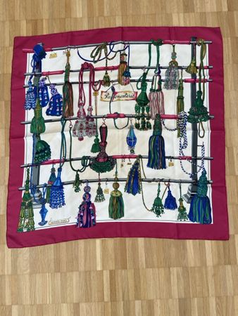 Hermès Paris Pasementerie Vintage Silk Scarf 90