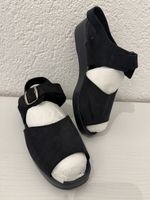 Sandalen, dunkelblau-schwarz Wildleder Gr. 37