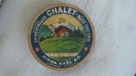 Antike Käseschachtel Chalet-Käse Alpina Käse Ag 11 cm
