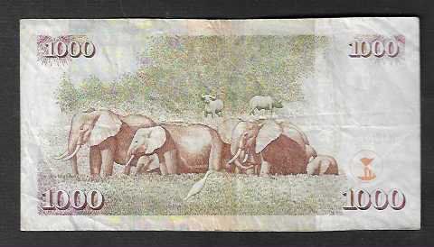 Banconote: Kenya  1000  Shilingi  2010  Gebraucht – Usato da Gordola venduto da coinsandnotes