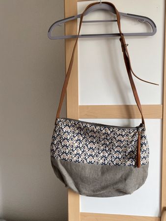 Sac en bandoulière en tissus, fait main en France