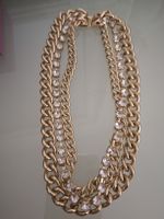 antikes Strass Collier mehrreihig
