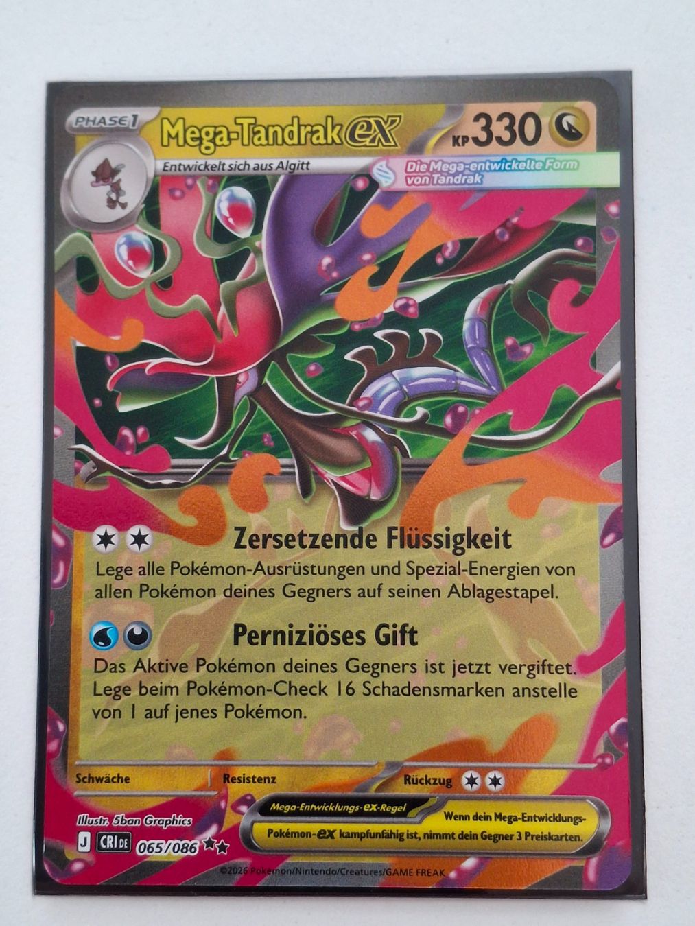 Pokémon Carte collezionabili: Wachsendes Chaos / Mega-Tandrak ex 065/086 DE – Nuovo (secondo la descrizione) da Zug venduto da Vorphalak