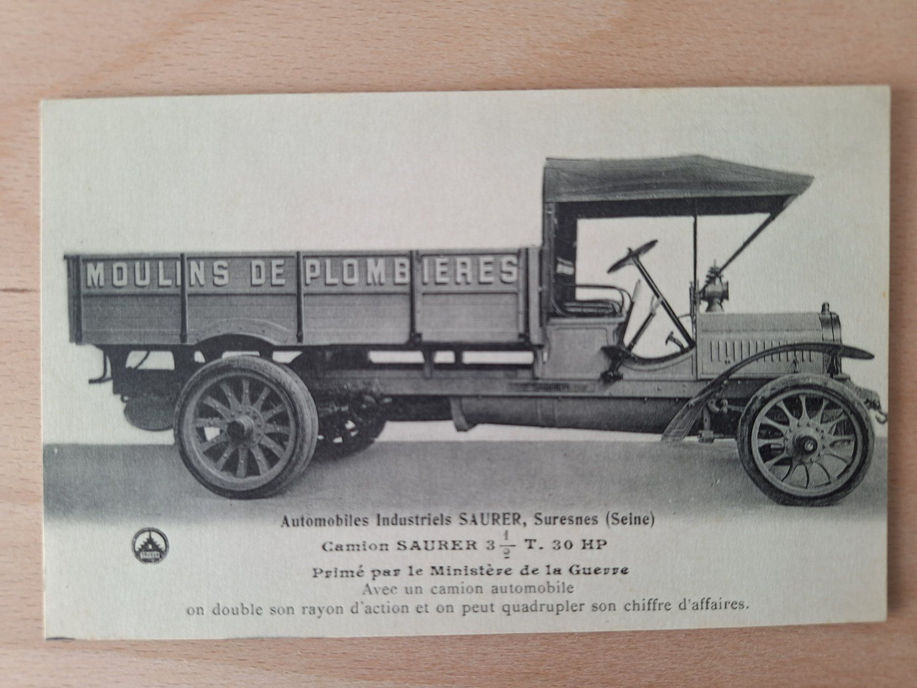 Cartoline postali: AK Saurer Lastwagen, Suresnes – Usato da Lohn-Ammannsegg venduto da Beo71