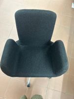 Chaise de bureau, pivotante, tissu, feutre, gris, anthracite