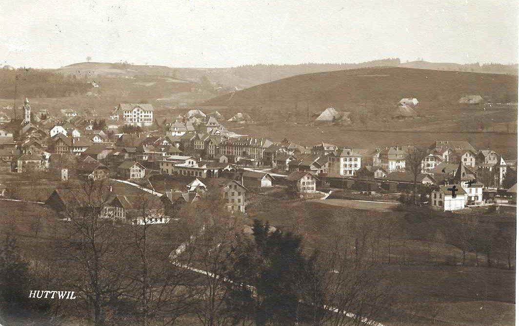 Cartoline postali: AK HUTTWIL 1919 – Usato da Schlossrued venduto da Aronliam