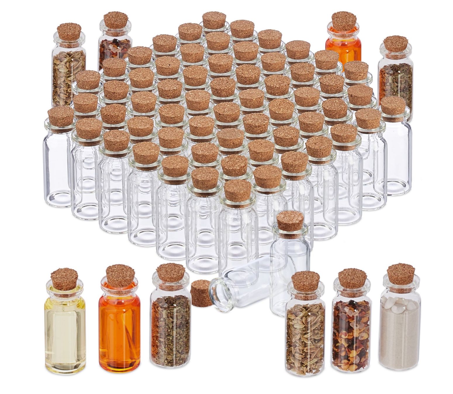 Altro in Stoviglie & Bicchieri: Mini Glasflaschen mit Korken 72er Set – Nuovo e nell'imballaggio originale da Bülach venduto da StoreInShop