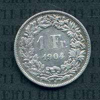 CHF___1.00 1904 vz 1 Franken