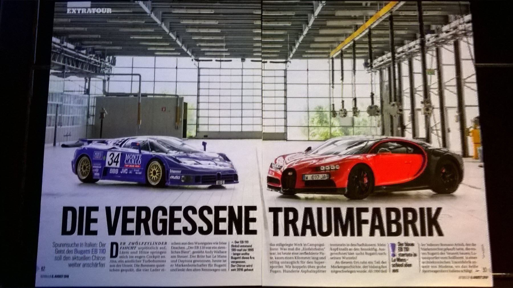 Livres: Bericht Bugatti EB 110 – D'occasion à Bern par micky031
