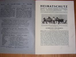 Schweizer Spielwaren von 1916 Katalog Heft Heimatschutz, rar