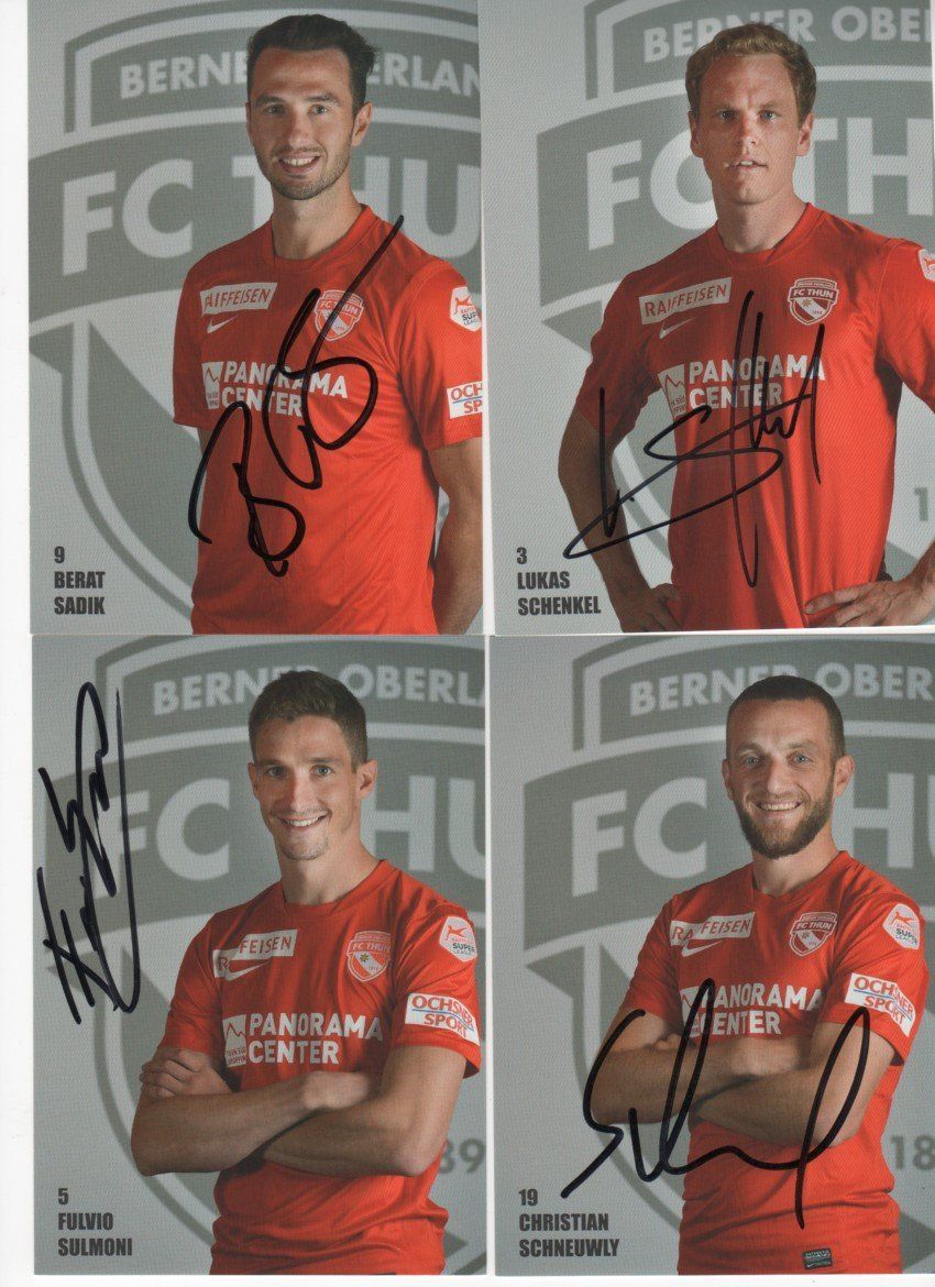 Autografi: Autogrammkarten von FC Thun 2015 – Usato da Muri AG venduto da rogana 1