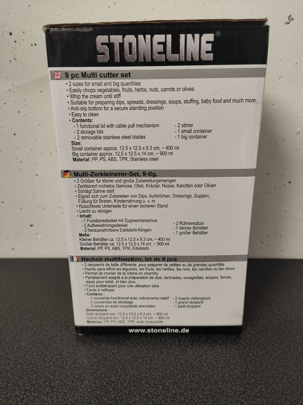 Elettrodomestici da cucina: Neuwertiges Stoneline Multi-Zerkleinerer-Set, 9-teilig – Nuovo e nell'imballaggio originale da Liestal venduto da bebbi1989 1