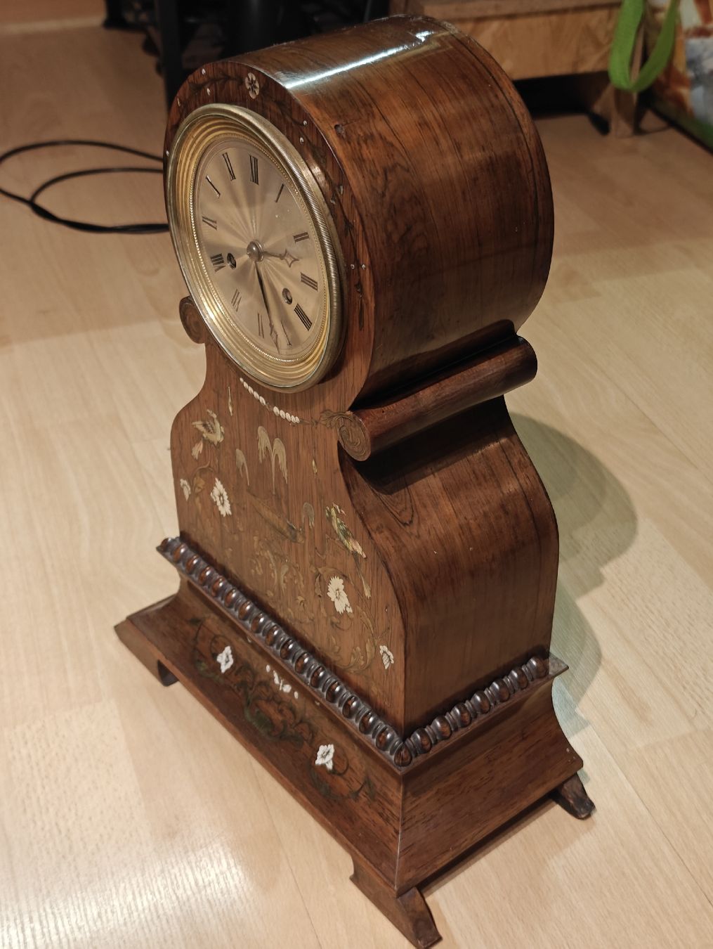 Orologi da terra & Orologi da parete: Französische Rosenholz Uhr – Usato da Malans GR venduto da mesmen 3