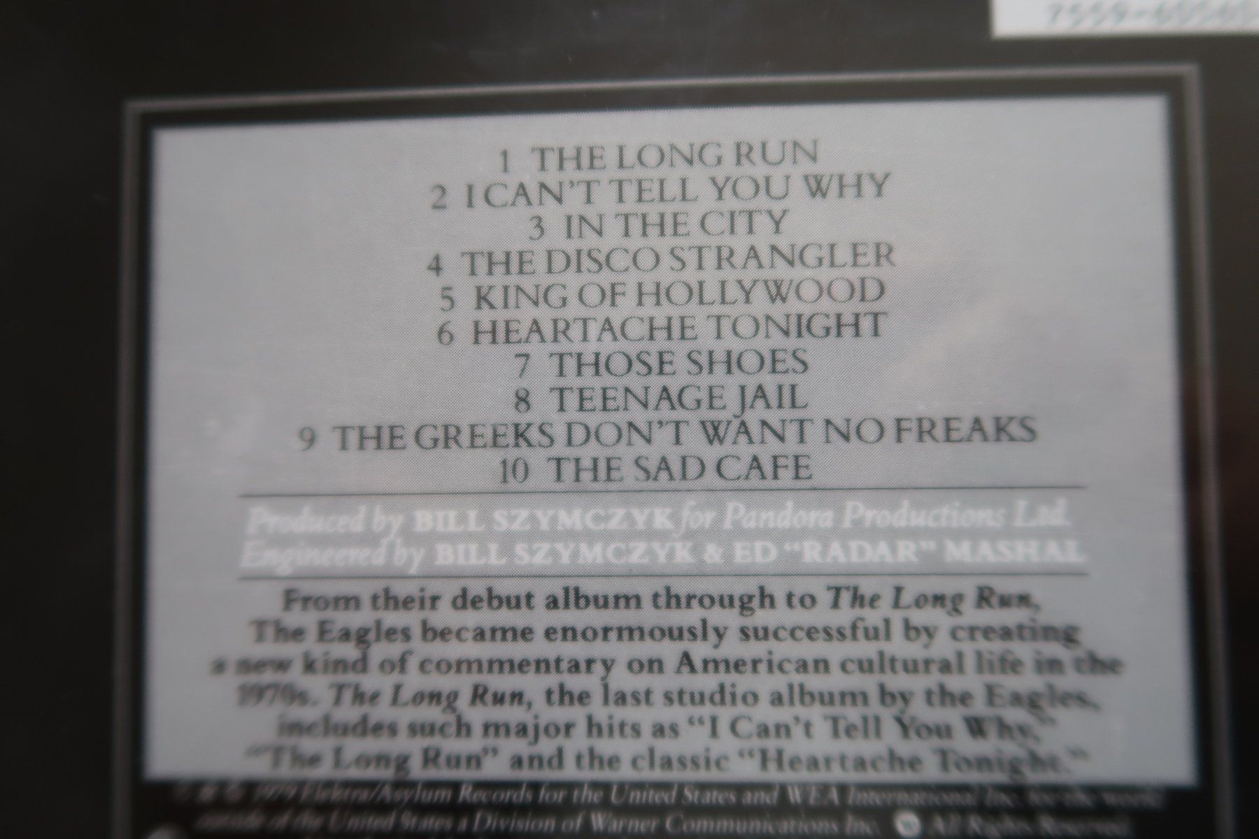 CDs: THE EAGLES - THE LONG RUN - CD – Gebraucht aus Basel von Patiscat 2