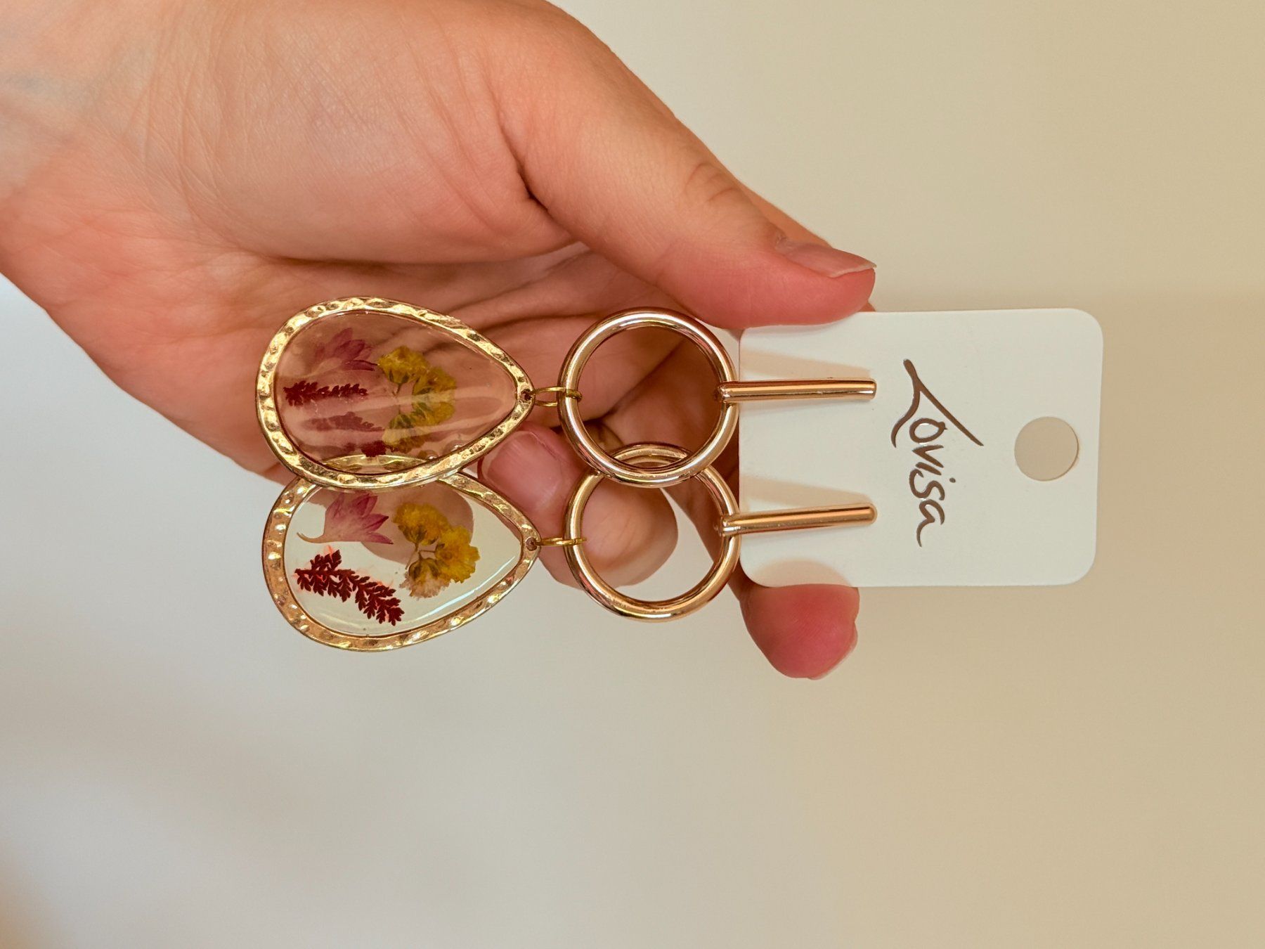 Orecchini pendenti & Orecchini a lobo: Boucles d'oreilles Lovisa pendantes avec fleurs – Nuovo e nell'imballaggio originale da Genève venduto da AGBERG 2