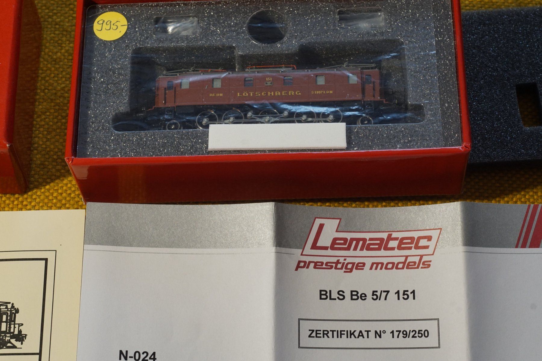 Lematec Modellini di ferrovie: Lematec BLS Be 5/7 152 Spur N – Usato da Gränichen venduto da iknow