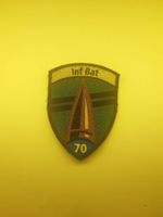 BADGE ECUSSON MILITAIRE SUISSE INF BAT 70