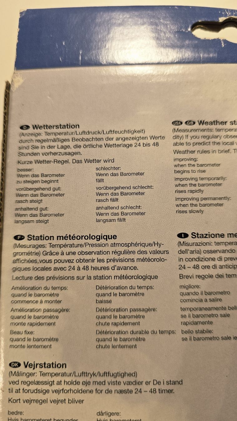 Altro per la casa: Wetterstation – Nuovo e nell'imballaggio originale da Dussnang venduto da Priska2285 1