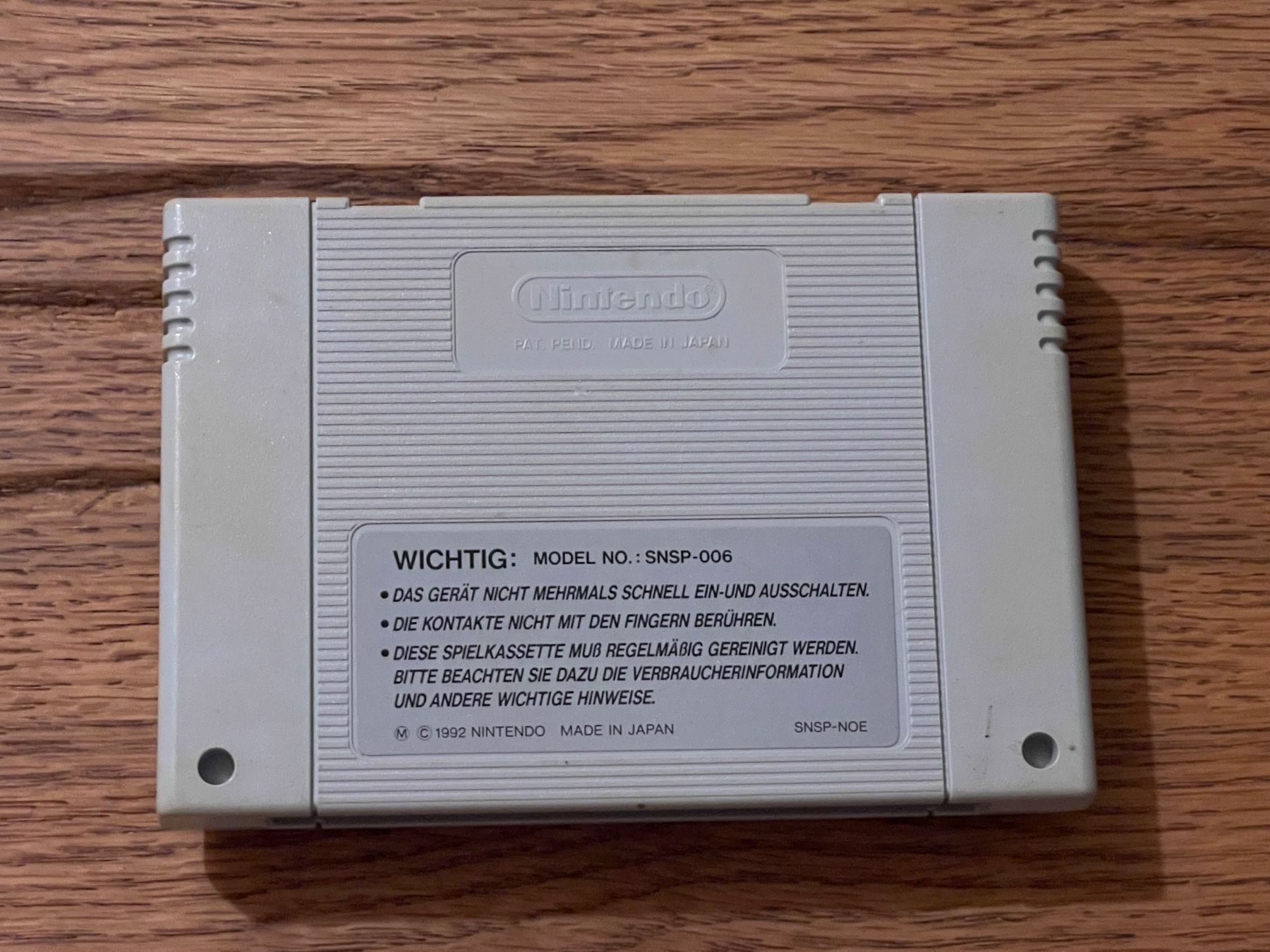 Nintendo Giochi: Super Nintendo Star Wars Cartridge PAL Version – Usato da Zuerich venduto da Dorsi 1