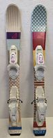 Skis enfant Roxy 80cm avec fixes réglables