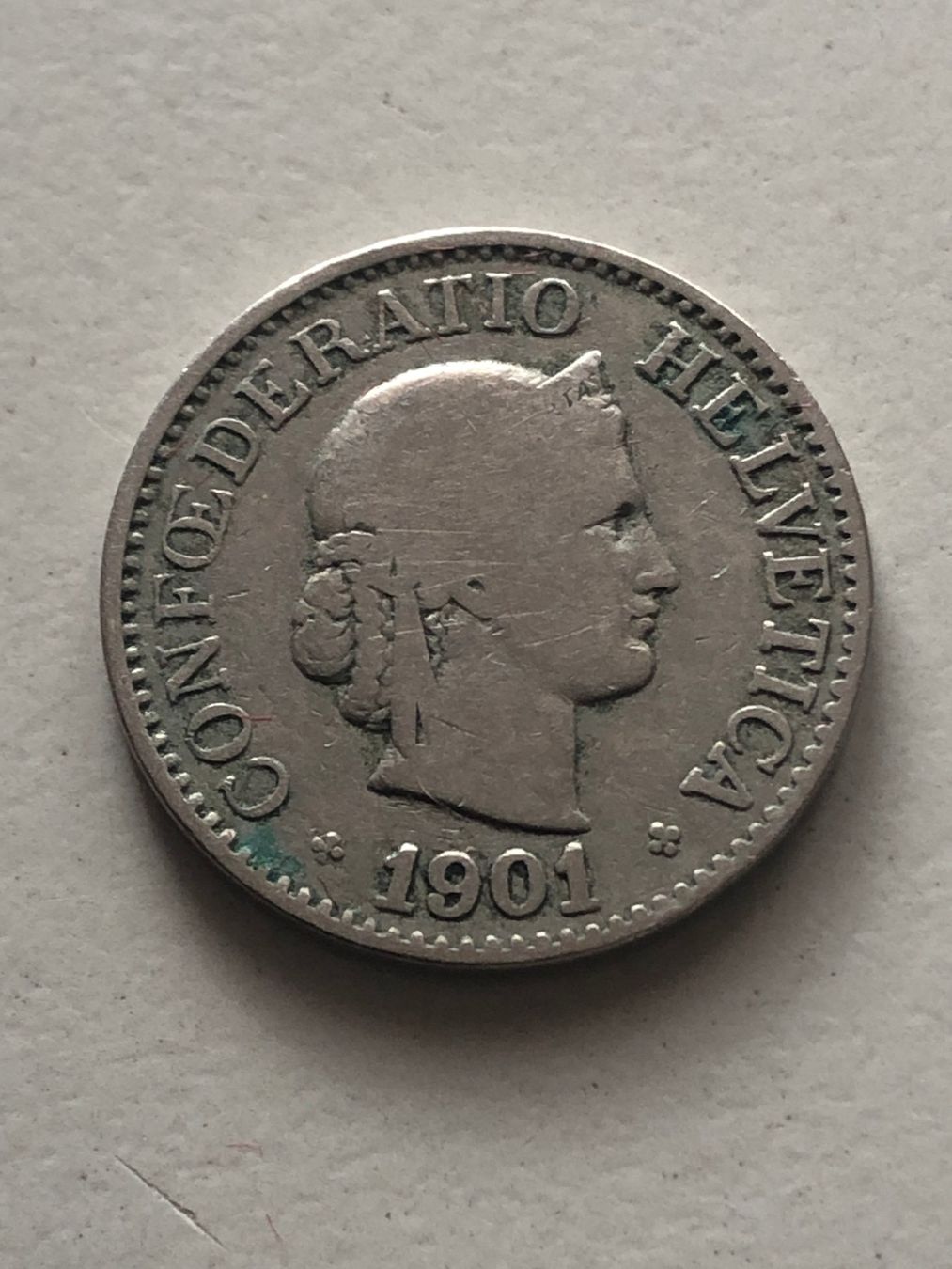 Tutti le monete: 10 Rp. 1901 – Usato da Schötz venduto da Odpa