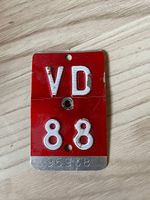 Plaque de vélo ancienne VD88
