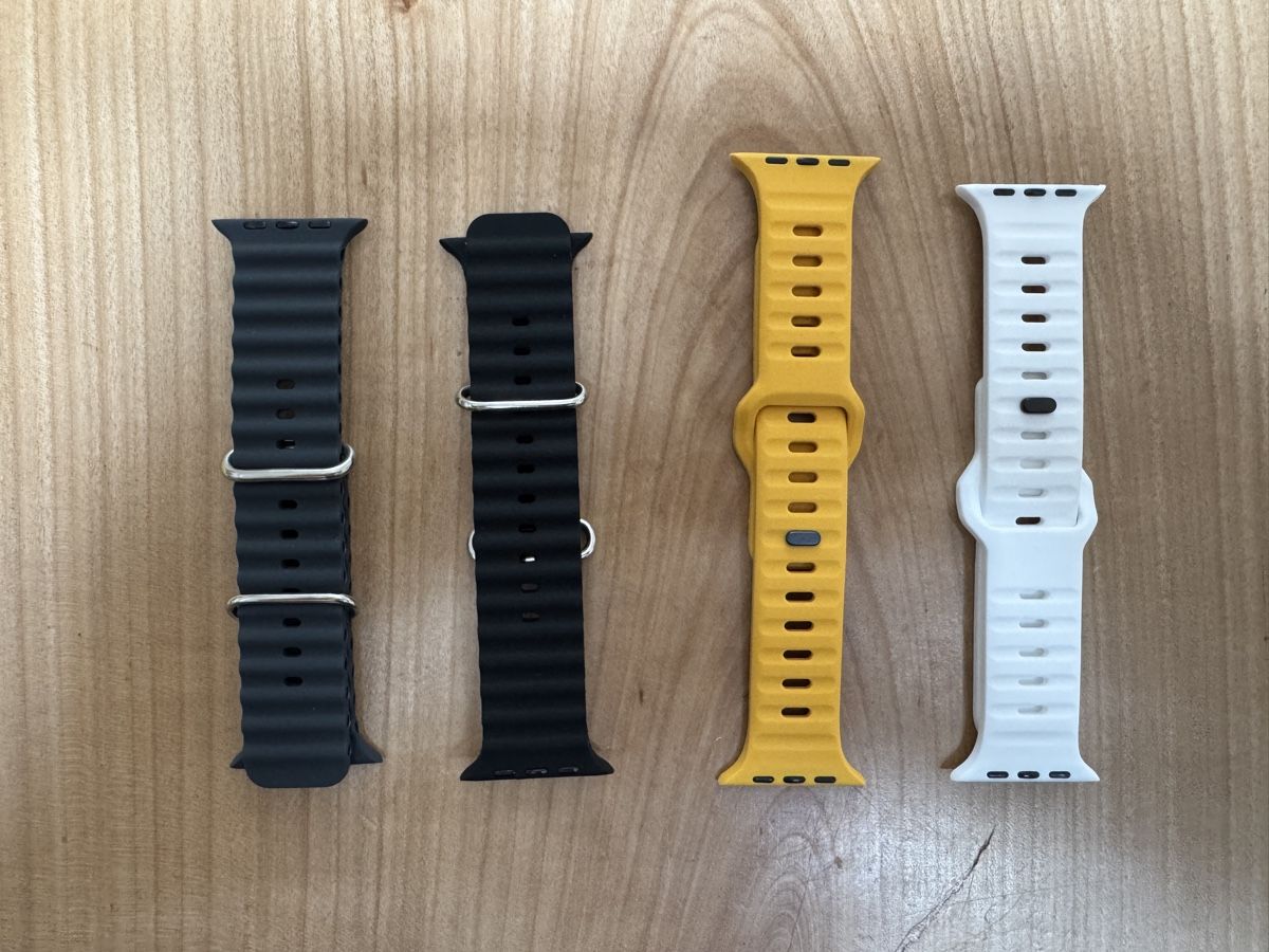 Bracciali & Braccialetti: 4 Silikonarmbänder Apple Watch 44-49 oder Ultra – Nuovo e nell'imballaggio originale da Winterthur venduto da swami-t