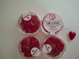 Glasherz rot 18x13mm Rayher 40 Stk. unbenutzt