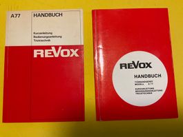 ReVox A 77 Kurzanleitung + Handbuch