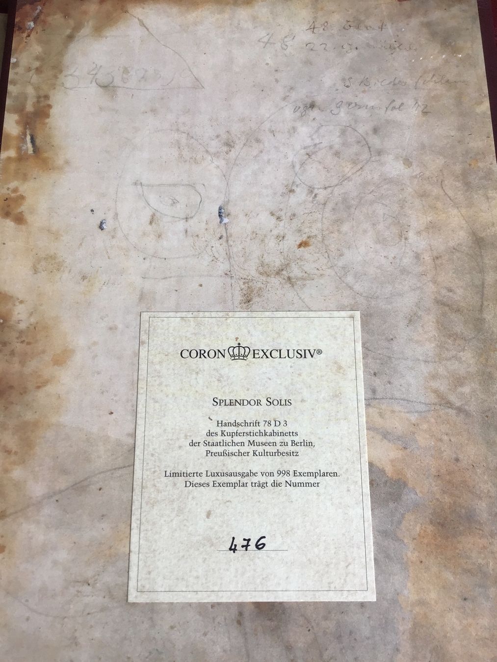 Libri: Splendor Solis EX 476  Richard Mayer Buchbinderei – Nuovo (secondo la descrizione) da Kirchenthurnen venduto da Gluecksbrief 7