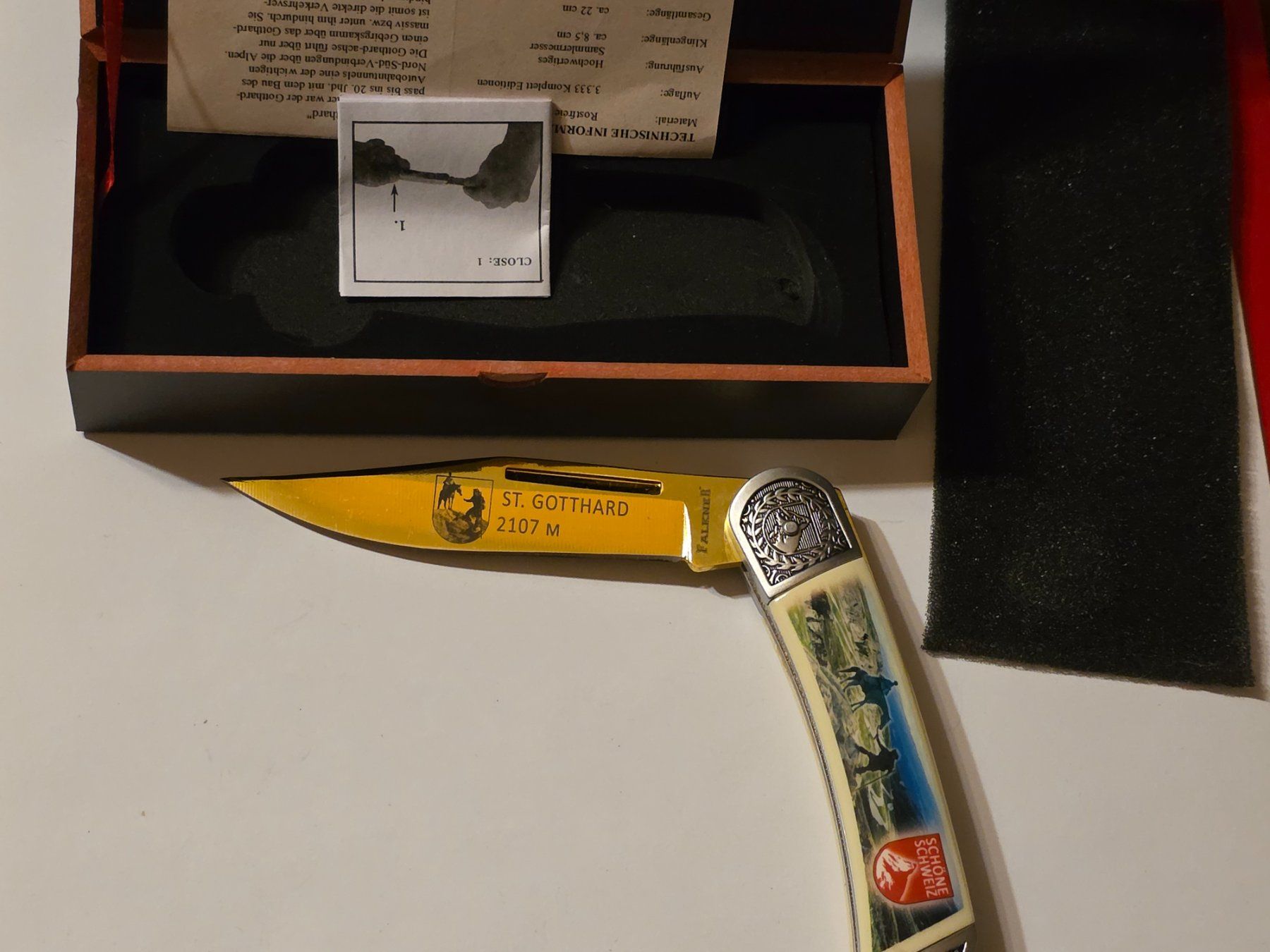 Accessori: Falkner Messer Gothard mit holz Buchse – Nuovo e nell'imballaggio originale da Nyon venduto da freetoys08