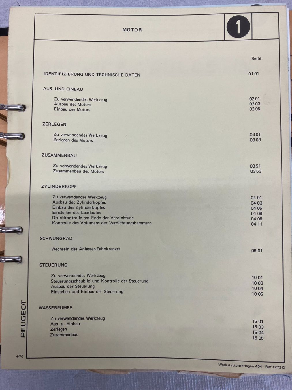 Libri: Werkstatthandbuch Peugeot 404 – Usato da Hämikon venduto da Armin15 2