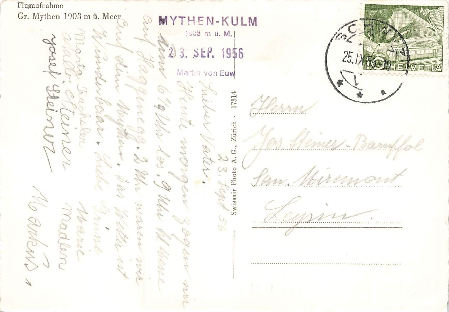 Cartoline postali: Grosse Mythen – Usato da Schwyz venduto da Seffi56 1