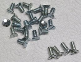 25 Senkkopfschrauben / Senkschrauben M6 x 12 mm, verzinkt